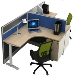 Factory direct hot koop kantoorwerkstation modulaire personeel tafel open bureau voor 4 persoon