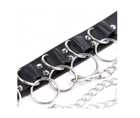 Collier en cuir BDSM, corde de traction, chaîne, laisse, anneau, chaîne en acier, jeu de rôle, esclave, bondage, collier