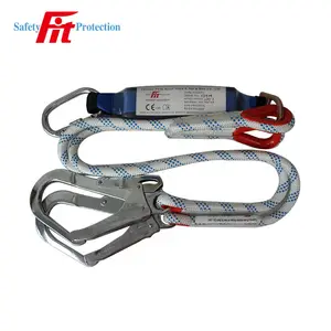Harness Safety Work Positioning Safety Body Harness Double Lanyard With Energy Absorber