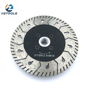 Pisau Gergaji Berlian 5 Inci 125Mm, dengan Flensa <span class=keywords><strong>M14</strong></span> untuk Memotong Granit Putih
