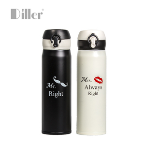 Gros / OEM les «M. droite, Mme toujours raison" Thermos tasses doubles <span class=keywords><strong>pour</strong></span> les amoureux - Product Image 2