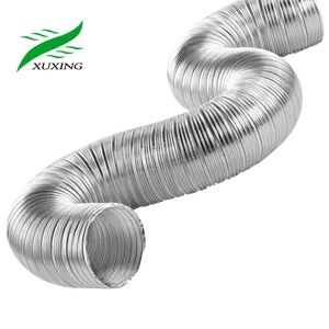 Conducto de aire flexible de aluminio semirrígido sistema hvac, aire acondicionado, conducto de acero galvanizado