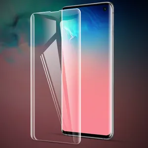 Untuk Samsung S10/S10plus/S10E Pelindung Sinar UV dengan Retail Pack Full Lem Tempered Kaca Film untuk S8/ s8 +/S9/S9 +/Note8/Note9/S10 5G