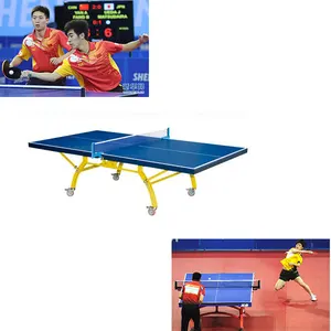 Mesa de ping pong plegable, profesional, barata, con ruedas