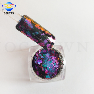 Flocons de vernis à <span class=keywords><strong>ongles</strong></span> effet caméléon, 1 pièce, de qualité cosmétique, pour Nail Art - Product Image 1