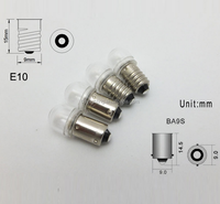 Bombilla LED E10 Ba9s de 220V 3000k 6000k 24V de Cuerpo Pequeño, Bombilla LED de 6v