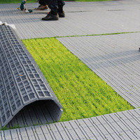 Revêtement de sol PP Portable de haute résistance, 50 m, Protection de plaques de sport