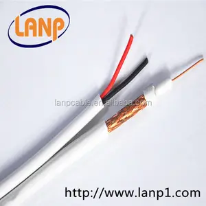 Cámara RG59 cable coaxial con cable de alimentación