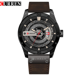 Montres de sport pour hommes de marque supérieure Bracelet en cuir Mode affaires Date Horloge Quartz Analogique Luxe Curren 8301 <span class=keywords><strong>Montre</strong></span> <span class=keywords><strong>homme</strong></span> Nouveau - Product Image 3