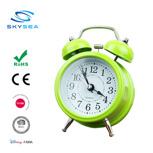 2.5 "Kim Loại Twin Chuông Báo Động Đồng Hồ Để Bàn, Quartz <span class=keywords><strong>Analog</strong></span> Twin Chuông Đồng Hồ Báo - Product Image 2