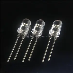 Dip Loại F3 F5 Đỏ 620nm-630nm, Xanh 520nm-530nm, Xanh 450nm-470nm, Vàng 590nm 595nm 3Mm/5Mm Led Diode Rõ Ràng/Khuếch Tán Ống Kính