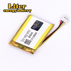 Socket 2.5-3 P 3.7 V 603450 1200 mah lipo battery Rechargeable solar li ion polymer lithium battery with PCM - Product Image 2