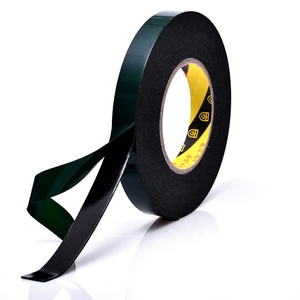 Machine à fabriquer du ruban adhésif imperméable en <span class=keywords><strong>mousse</strong></span> PE <span class=keywords><strong>verte</strong></span> avec film plastique noir, double face, pour la fermeture de sacs de bureau, largeur 30 mm - Product Image 2