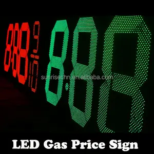 USA Station de gaz 7 segment numérique LED prix du gaz naturel signes, Aliexpress Alibaba Shenzhen Asram LED
