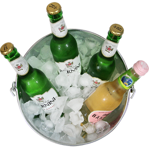 High Quality Outdoor Camping Hiking Garden Portable Hot Dipped Galvanized Metal Zinc Water Ice Bear Bucket - Product Image 2