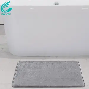 Kaymaz polyester mikrofiber bellek köpük banyo paspası