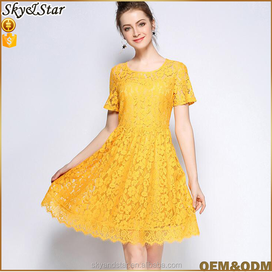 Yellow Lace Dress China Trade,Buy China Direct From Yellow Lace Dress  Factories at Alibaba.com