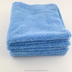 16 "x 16" profesional de la felpa de doble pila de toallas de microfibra auto detailing extra grueso supra paño de limpieza