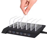 Oplaadstation Voor Meerdere Apparaten 6 Poort Oplader Organizer Dock Usb Oplaadstation Compatibel Voor Iwatch