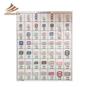 Tùy chỉnh nylon tráng O Ring trượt Áo ngực slide và kim loại áo ngực móc móc nối Bikini Đồ bơi Nhẫn - Product Image 3