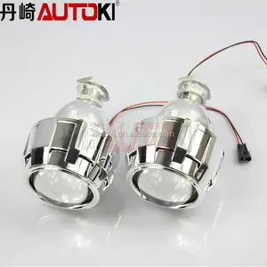 Autoki yang universal H7 lampu retrofit menyembunyikan xenon bi mata malaikat cahaya lensa proyektor