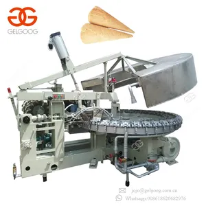 Factory Price Snow Sugar Cone Rolling Machine Making Line Baking Price Indian Ice Cream Cone Machines