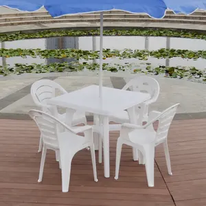Compras en línea económica de plástico blanco <span class=keywords><strong>restaurante</strong></span> mesas y <span class=keywords><strong>sillas</strong></span> en china - Product Image 1