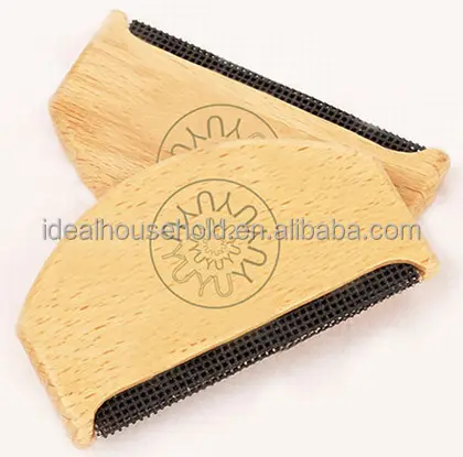 HOT SAIL IXINU GUT! WOODEN Handed Fabric & Sweater Comb Gewebtes Tuch Easy Clean Fluff Fuzz Hair Dust Remover