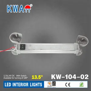 12v Car Led Light 12V DC 24V DC 20 LED RV Silver Cabin Ceiling Interior Light For Truck Caravan Car