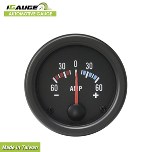 Amperímetro Analógico Profesional IGauge de 52 mm para Tablero de Auto con Clasificación IP66, Retroiluminación de Bombilla, Ajuste Universal para Autos y Camiones - Product Image 1