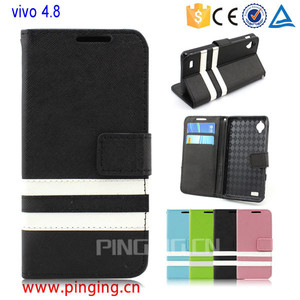 Para BLU Vivo 4.8 HD D940A cuero <span class=keywords><strong>de</strong></span> <span class=keywords><strong>la</strong></span> bolsa del caso del tirón con caso <span class=keywords><strong>de</strong></span> Tpu suave en el interior - Product Image 1