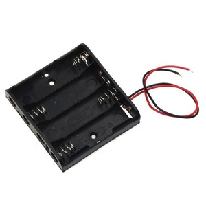 RUIQIIC Hot selling Black Plastic AA Size Power Battery Storage Case Box Holder Leads With 1 <strong>2</strong> <strong>3</strong> 4 Slots <strong>2</strong><strong>.</strong>26 - Product Image 1