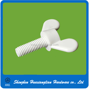 <span class=keywords><strong>Tornillo</strong></span> de <span class=keywords><strong>Mariposa</strong></span> de Nailon Plástico Blanco y Negro de Alta Calidad - Product Image 6