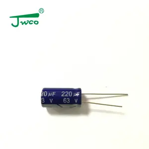 Original novo 63v CD288 capacitores eletrolíticos de alumínio 220uf capacitor tipos