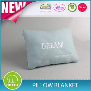 y bsci sedex fábrica auditada en 2 1 paño grueso y suave polar manta plegable almohada - Product Image 1