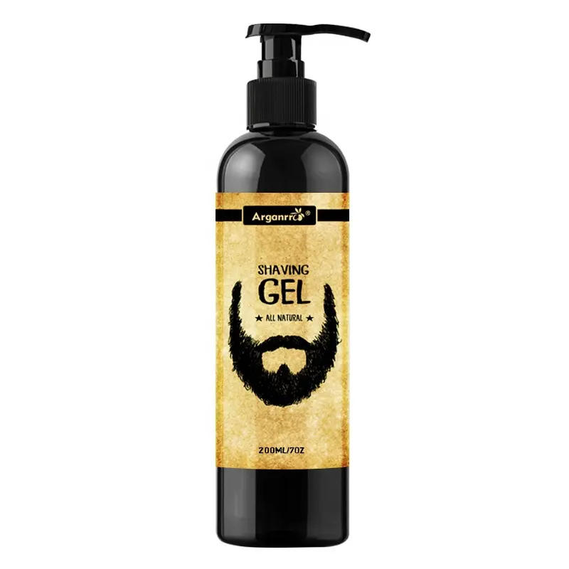 ARGANRRO BRAND alcohol free barber clear shaving gel 250ML for beard refreshed moisturized
