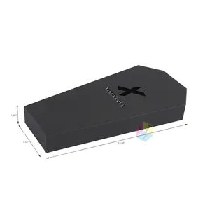 Cercueil en carton noir forme fantaisie, boîte-cadeau - Product Image 1