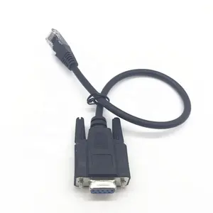 Customized Cables RS232 Serial DB9 female Panel Mount to RJ45 male Cables