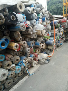 Stocklot vải dệt kim Nhẹ Vải GOTS Vải bạt phủ PVC chống thấm nước mạnh mẽ đồng bằng vải khác trong kho - Product Image 4