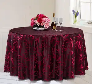 Popüler kırmızı düğün masa örtüsü tasarımı düğün veya parti için