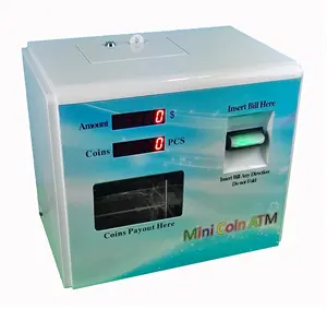 Coin Automaat/Mini Bill Wisselaar Machine/Muur Gemonteerde Muntwisselaar