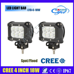 9-32 v 1260lm inundación/viga de punto de la lámpara atv barco del carro campo a través llevó la conducción 4 pulgadas 18 <span class=keywords><strong>w</strong></span> <span class=keywords><strong>led</strong></span> - Product Image 1