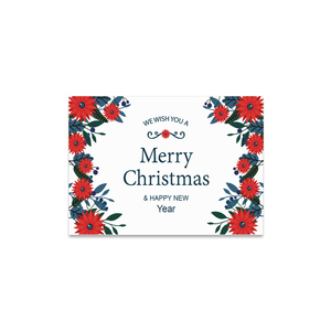Mooie milieuvriendelijke, op maat gemaakte kerstkaarten met liefdesontwerp, papier, set van 6 met enveloppen - Product Image 4