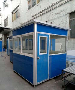 Cabines de sécurité en acier coloré, cabines sanitaires, designs de gardes de sécurité pour toilettes préfabriquées en plein air, kiosque portable - Product Image 4