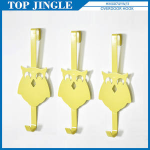 3pcs Owl Design Metal Overdoor <b>Hooks</b> Set for Clothing - Product Image 5
