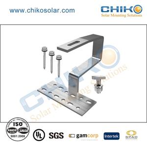 Support de montage solaire en aluminium pour <span class=keywords><strong>toit</strong></span>, <span class=keywords><strong>crochet</strong></span> pour <span class=keywords><strong>toit</strong></span> en pente - Product Image 3