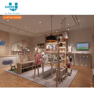 Store Fixtures Creative Modern Baby Shop Furniture Garment Showroom Display