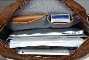 <span class=keywords><strong>Zaino</strong></span> da <span class=keywords><strong>Uomo</strong></span> in Vera <span class=keywords><strong>Pelle</strong></span> Ecologica Stile Inglese Impermeabile per Laptop Sport Viaggio Lavoro Alta Qualità - Product Image 4