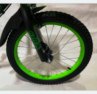Bicicleta BMX de 4 Ruedas para Niños de 5 Años, 16 Pulgadas, Una Velocidad, Horquilla de Acero al Carbono, Llanta de Aleación de Aluminio, Ruedas de Entrenamiento, Suspensión Delantera