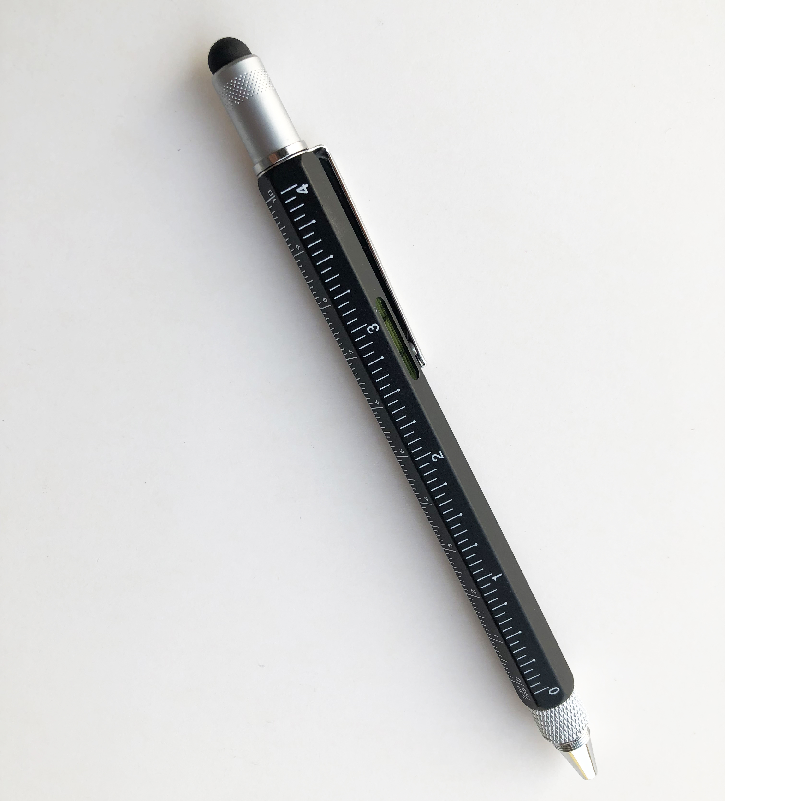 5 in 1 Aluminum Metal Tool Ball Pen Stylus with Screw Driver Drafting Supplies